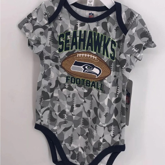 NFL Seahawks Baby Bodysuit - Blue and Gray - Picture 2 of 4